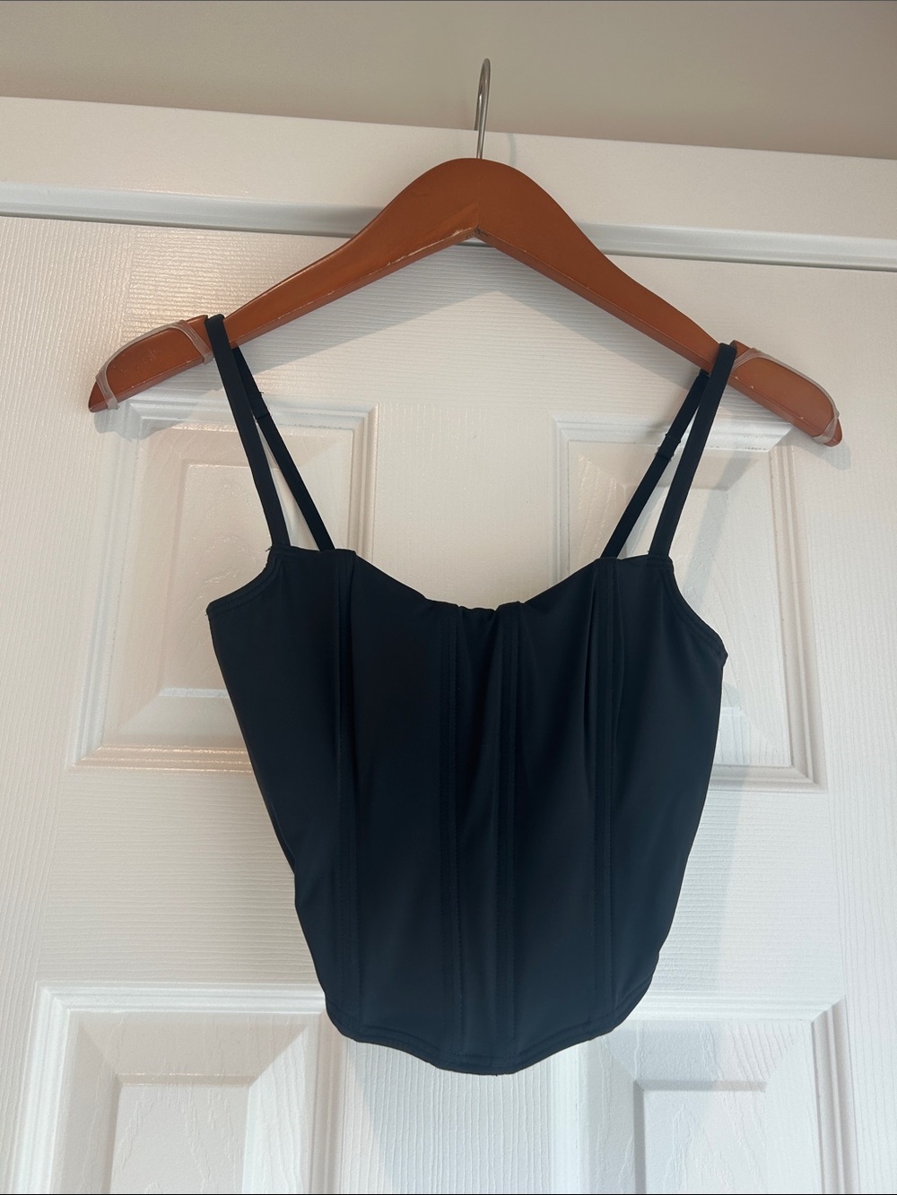 Black Athletic Women’s Corset Tank Top